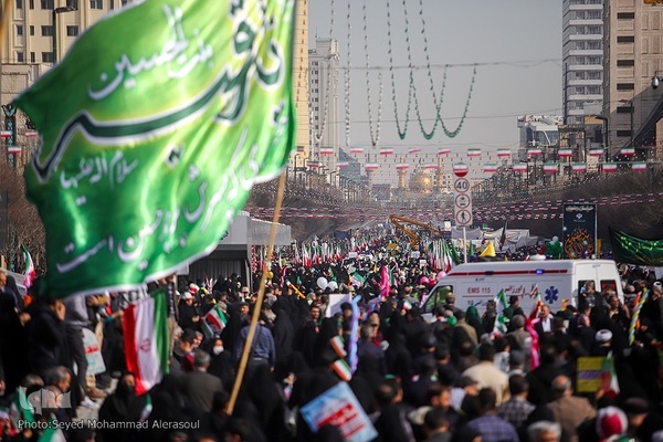 راهپیمایی 22 بهمن در مشهد
