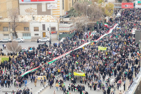 راهپیمایی 22 بهمن در شیراز