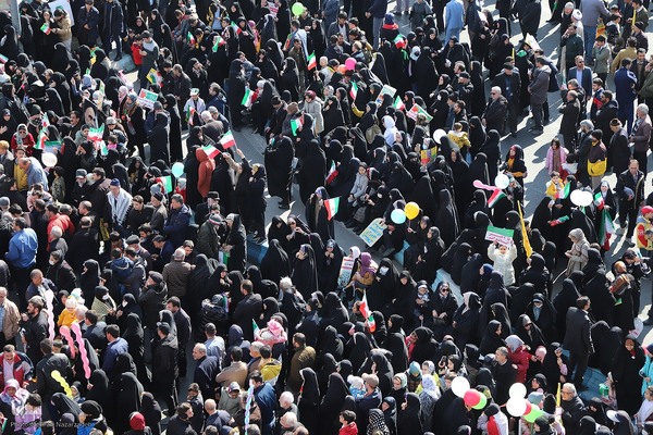 راهپیمایی 22 بهمن در تبریز