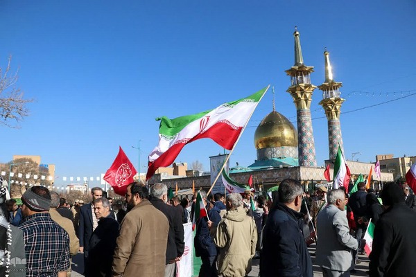 راهپیمایی 22 بهمن در همدان
