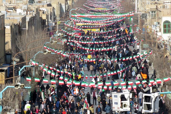 راهپیمایی 22 بهمن در یزد