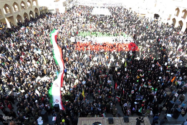 راهپیمایی 22 بهمن در یزد