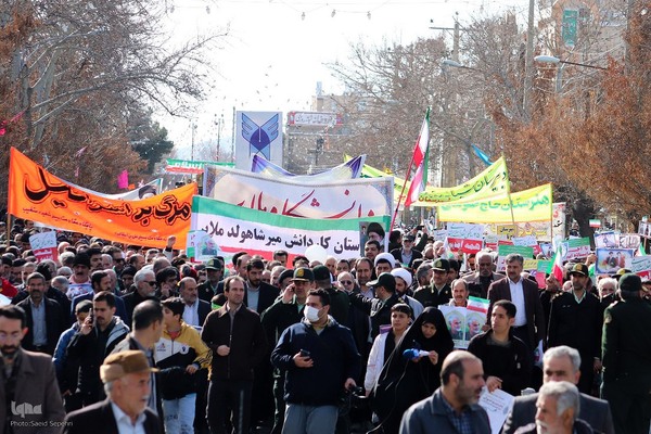 راهپیمایی 22 بهمن در همدان