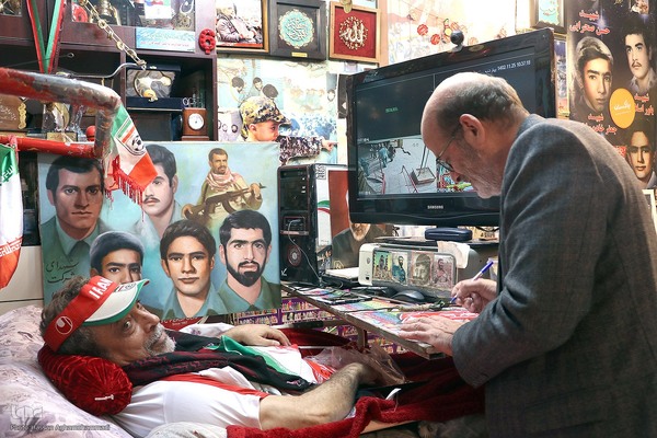 دیدار رییس جهاد دانشگاهی با جانبازان آسایشگاه ثارالله