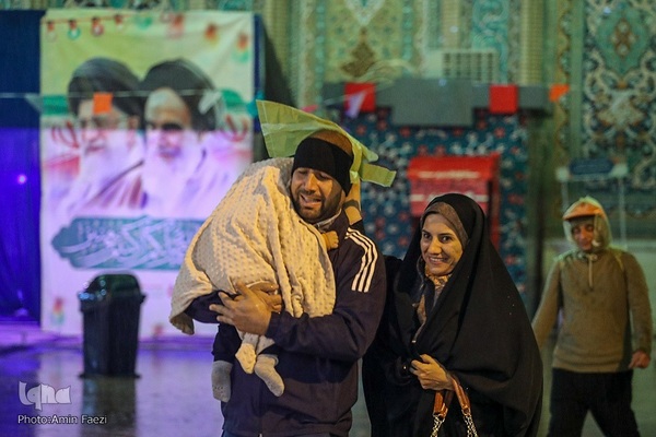 حال و هوای حرم شاهچراغ(ع) در شب نیمه شعبان‎