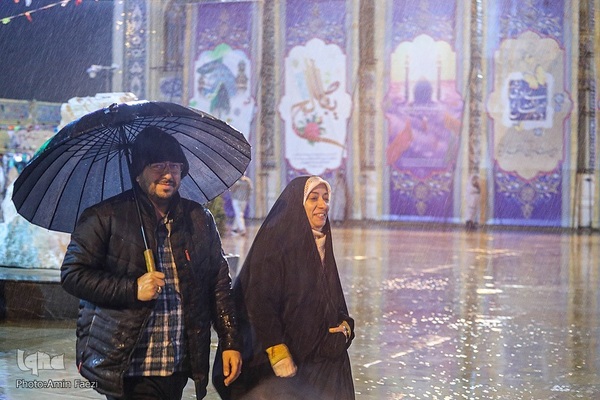 حال و هوای حرم شاهچراغ(ع) در شب نیمه شعبان‎