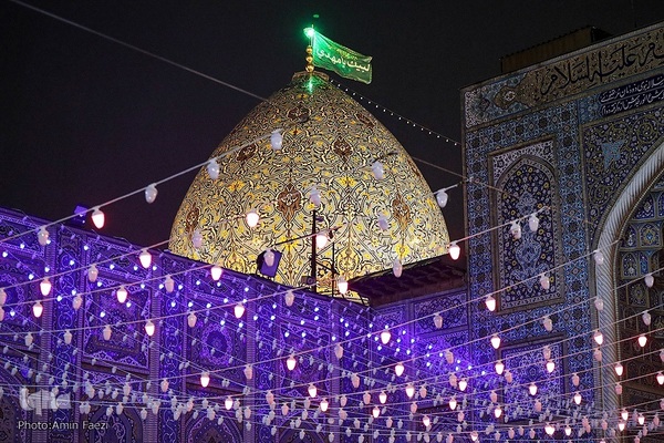 حال و هوای حرم شاهچراغ(ع) در شب نیمه شعبان‎