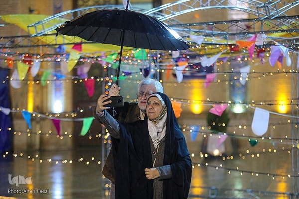 حال و هوای حرم شاهچراغ(ع) در شب نیمه شعبان‎