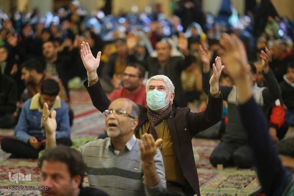 حال و هوای حرم شاهچراغ(ع) در شب نیمه شعبان‎