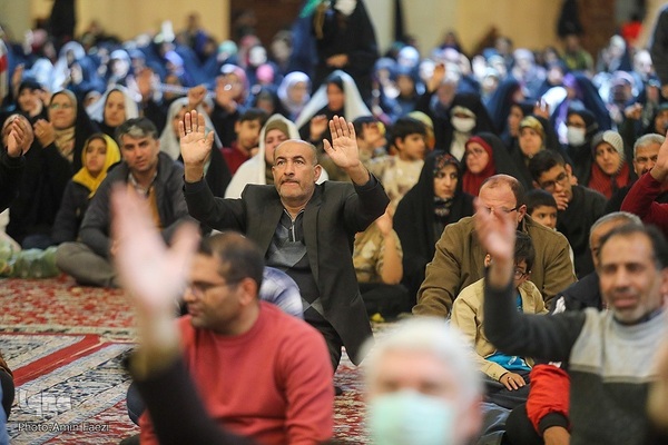 حال و هوای حرم شاهچراغ(ع) در شب نیمه شعبان‎