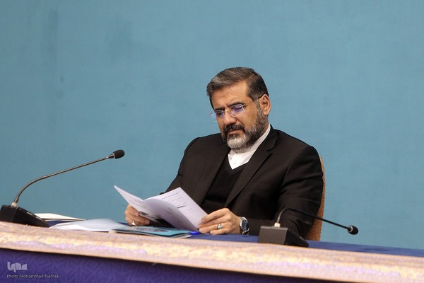 محمدمهدی اسماعیلی وزیر فرهنگ و ارشاد اسلامی در پنجاه و نهمین جلسه شورای توسعه فرهنگ قرآنی کشور