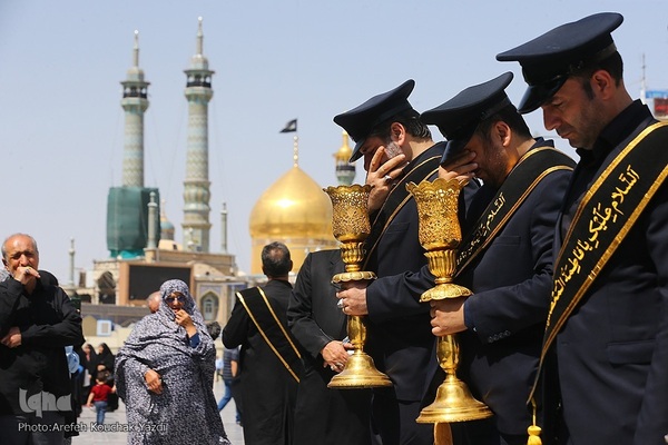 خادمان حرم کریمه اهل بیت(س) در عزاداری جواد الائمه(ع)