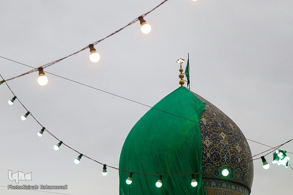 رونمایی از گنبد جدید حضرت طاهر بن زین العابدین(ع)