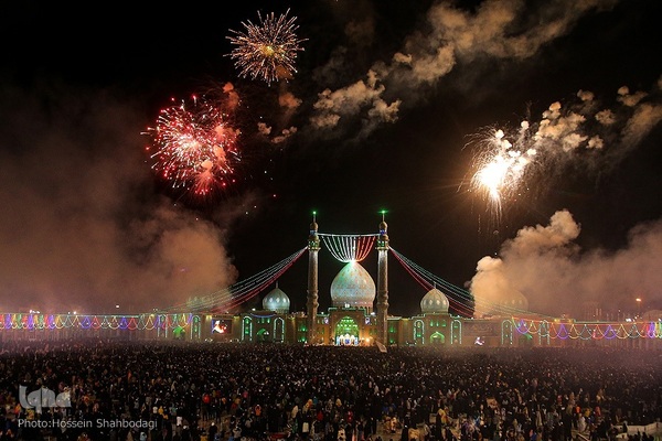 جشن نیمه شعبان در مسجد مقدس جمکران