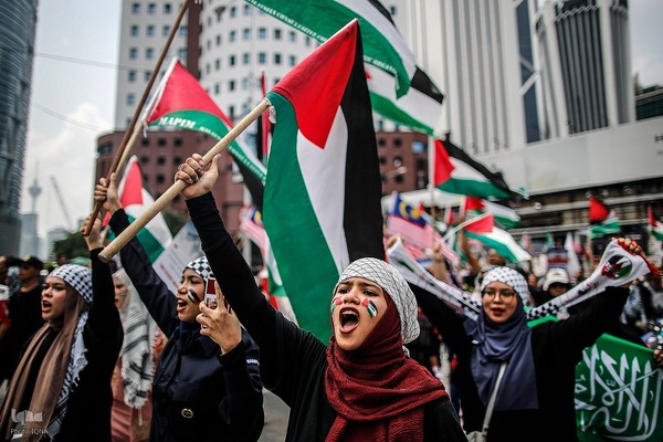 راهپیمایی مردم مالزی در حمایت از غزه