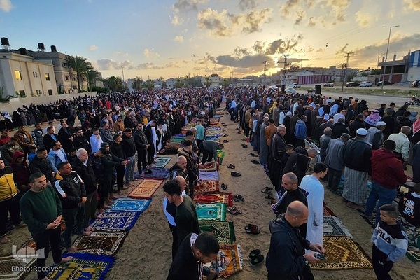 عید فطر در غزه 