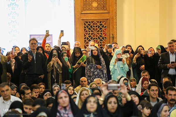 لحظه تحویل سال ۱۴۰۳ در حرم حضرت شاهچراغ(ع)