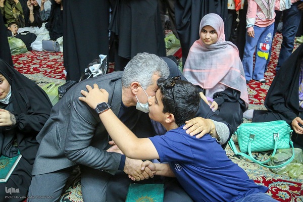 لحظه تحویل سال ۱۴۰۳ در حرم حضرت شاهچراغ(ع)