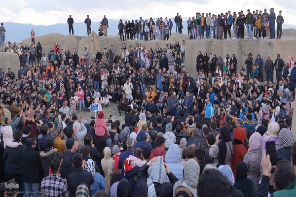 جشن نوروزگاه در تپه حسنلو نقده‎