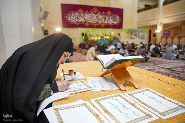 محفل جزءخوانی قرآن ماه رمضان در حرم مطهر شاهچراغ(ع)