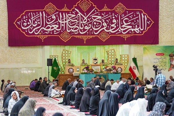 محفل جزءخوانی قرآن ماه رمضان در حرم مطهر شاهچراغ(ع)