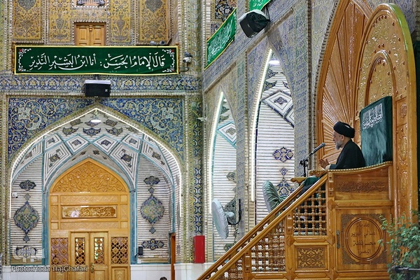حرم امام علی(ع) در آستانه ولادت کریم اهل بیت