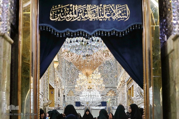 حرم امام علی(ع) در آستانه ولادت کریم اهل بیت