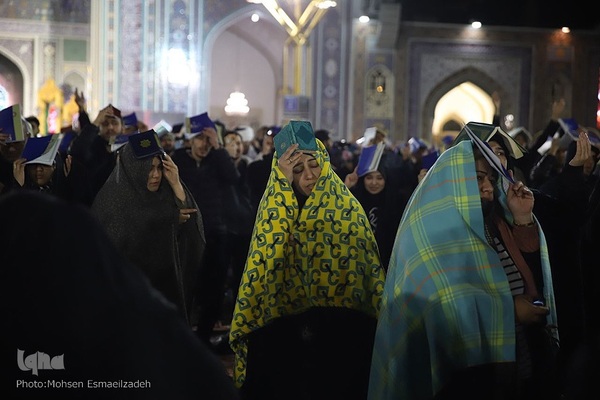 احیای شب ۲۱ رمضان در حرم مطهر رضوی