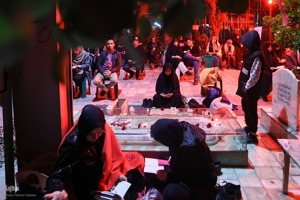 مراسم احیاء شب ۲۳ رمضان در گلزار شهدای بهشت‌زهرا (س)