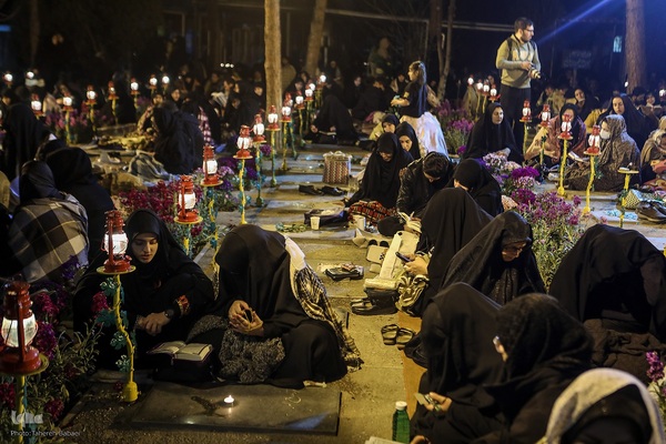 مراسم احیاء شب ۲۳ رمضان در گلزار شهدای بهشت‌زهرا (س)