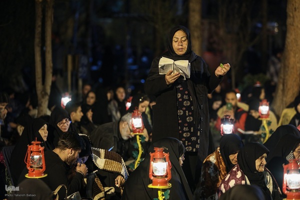 مراسم احیاء شب ۲۳ رمضان در گلزار شهدای بهشت‌زهرا (س)