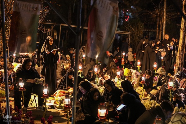 مراسم احیاء شب ۲۳ رمضان در گلزار شهدای بهشت‌زهرا (س)