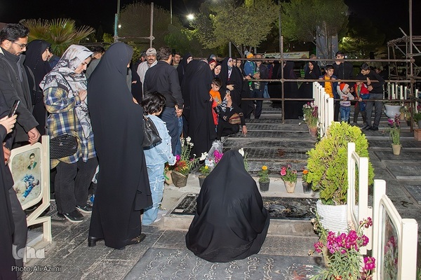 آیین وداع با پیکر سردار شهید محمدرضا زاهدی در گلستان شهدای اصفهان