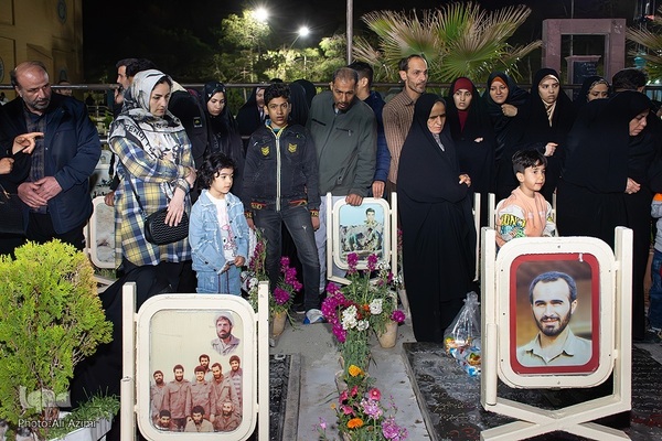 آیین وداع با پیکر سردار شهید محمدرضا زاهدی در گلستان شهدای اصفهان