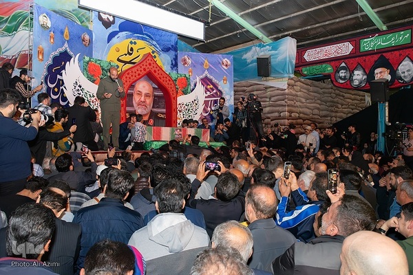 آیین وداع با پیکر سردار شهید محمدرضا زاهدی در گلستان شهدای اصفهان