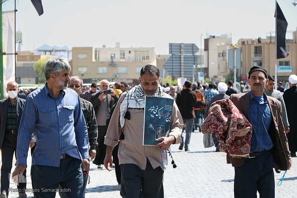 آیین تشییع و خاکسپاری پیکر شهید زاهدی در اصفهان