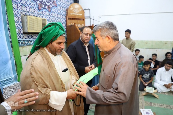 جزءخوانی قرآن در مسجد امام موسی کاظم(ع) کارون