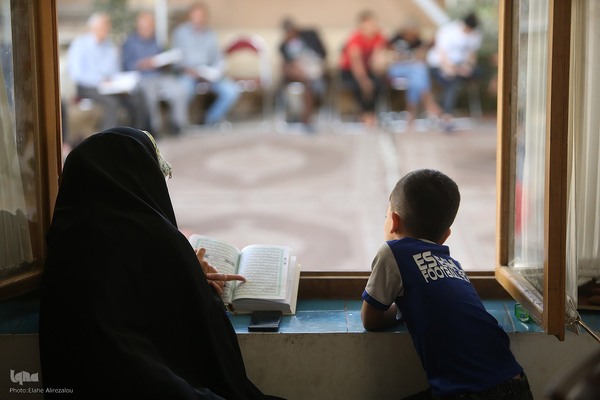 جزء خوانی قرآن کریم در خانه موزه شهید مدرس