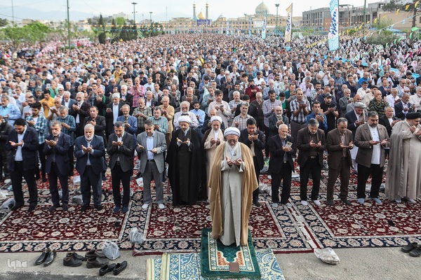 نماز عید سعید فطر در حرم حضرت عبدالعظیم(ع)