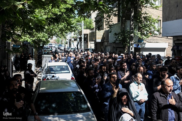 مراسم تشییع و تدفین پیکر مرحوم مغفور حاج ولی‌الله پوراحمدی