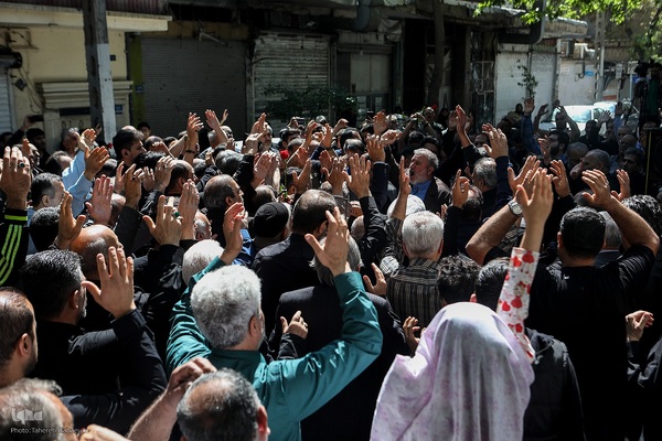 مراسم تشییع و تدفین پیکر مرحوم مغفور حاج ولی‌الله پوراحمدی