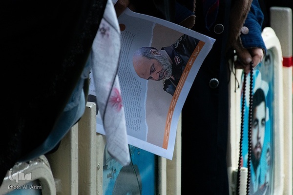 مراسم هفتمین روز شهادت سردار زاهدی در اصفهان