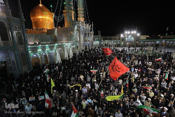 حمایت مردم قم از حمله موشکی و پهپادی به رژیم صهیونیستی