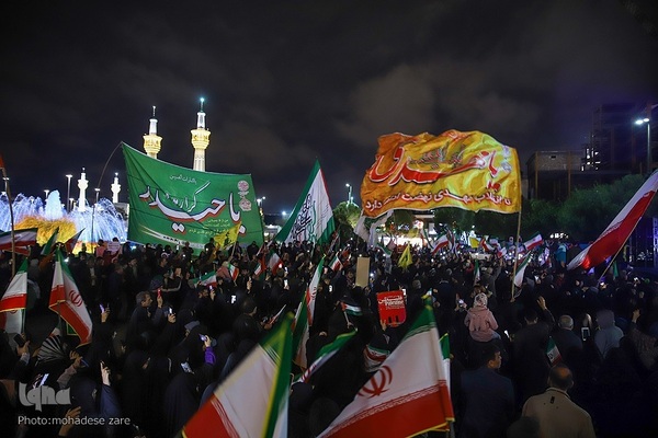 حمایت مردم مشهد کشور از حمله موشکی و پهپادی به رژیم صهیونیستی