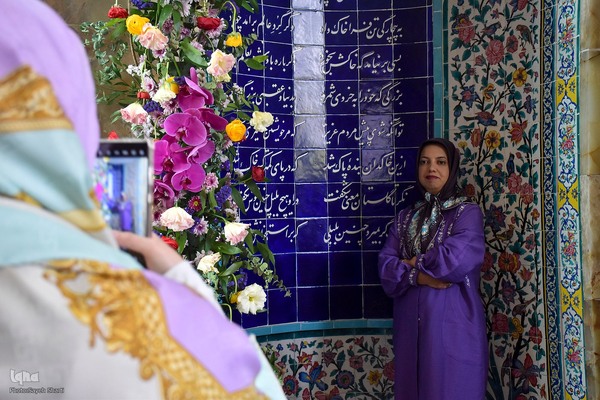 مراسم گلباران آرامگاه سعدی