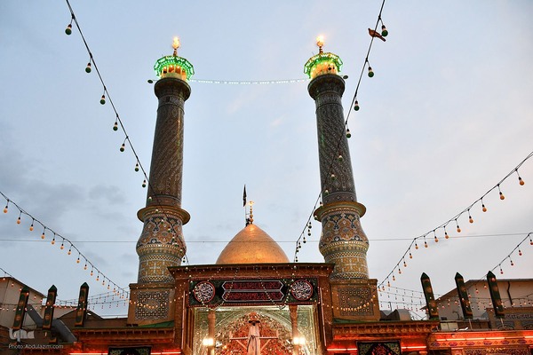 آیین تعویض پرچم گنبد حرم حضرت عبدالعظیم حسنی(ع)