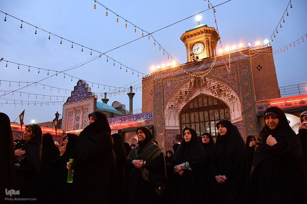 آیین تعویض پرچم گنبد حرم حضرت عبدالعظیم حسنی(ع)