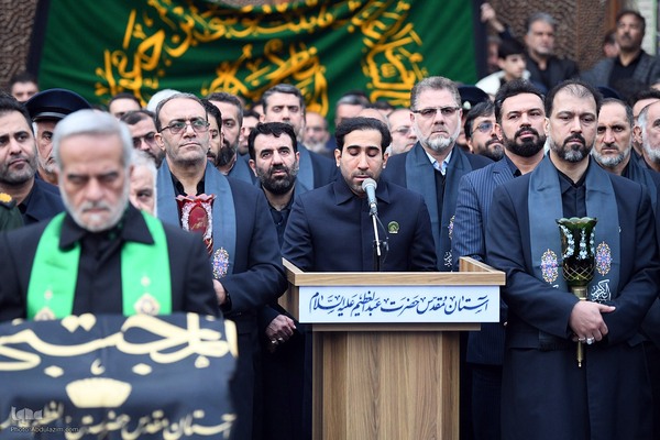 آیین تعویض پرچم گنبد حرم حضرت عبدالعظیم حسنی(ع)