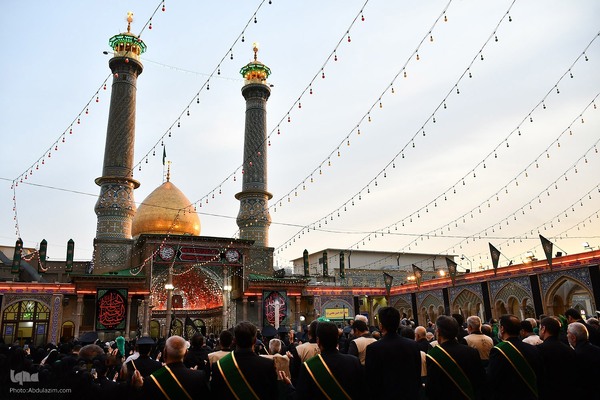 آیین تعویض پرچم گنبد حرم حضرت عبدالعظیم حسنی(ع)
