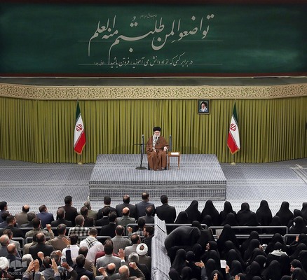 دیدار معلمان با رهبر انقلاب